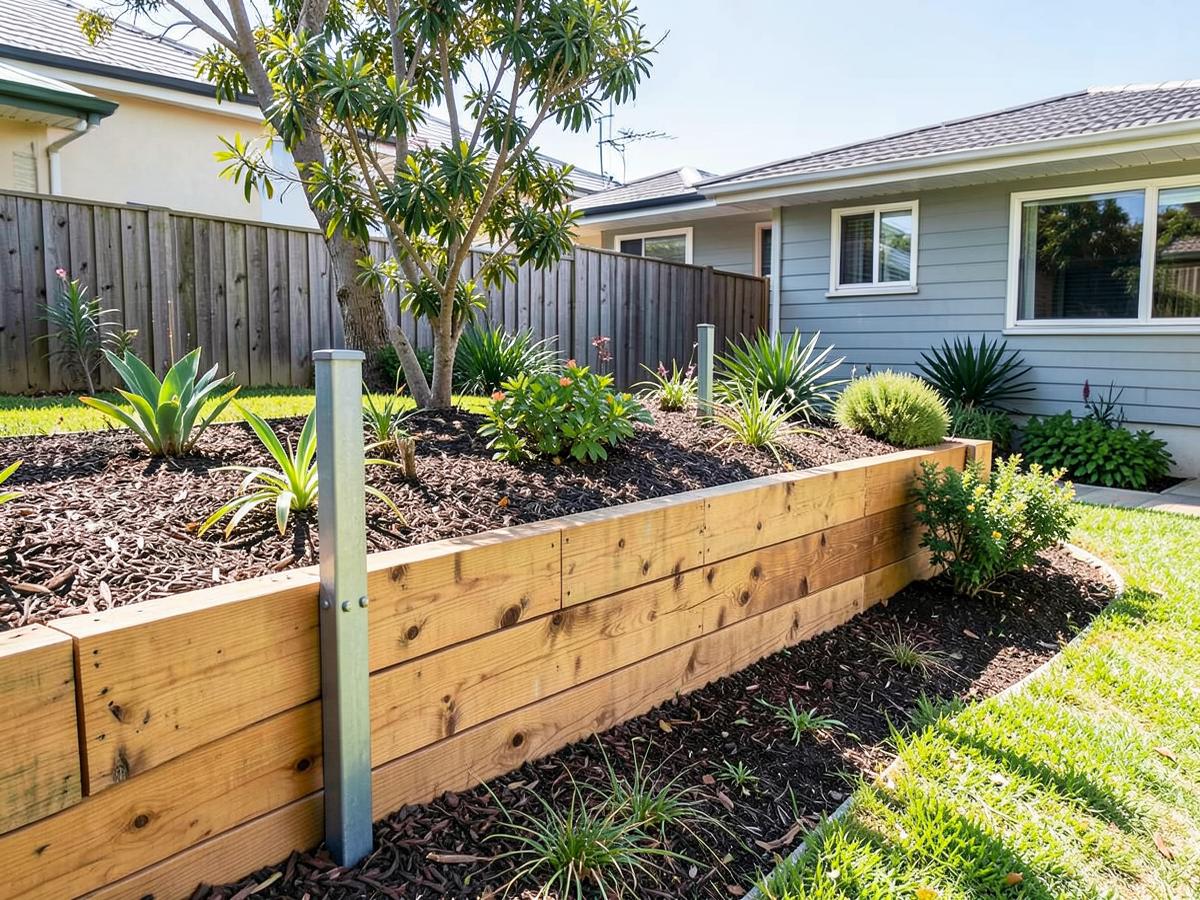 Timber garden wall — structural engineering project